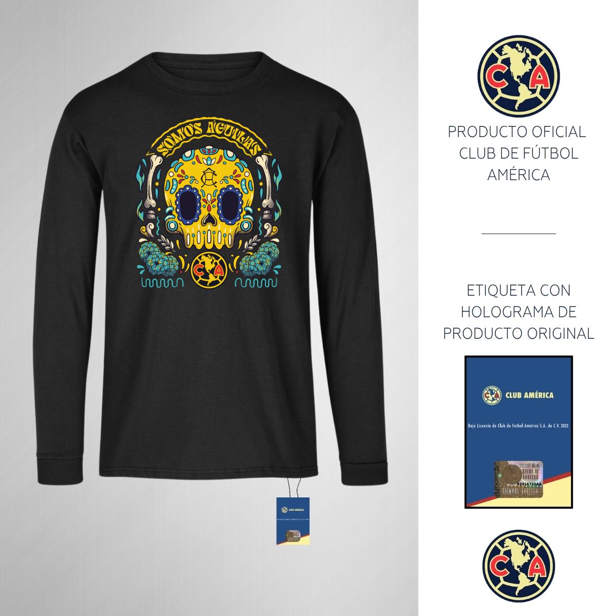 Playera M Larga Niños América Día de Muertos
