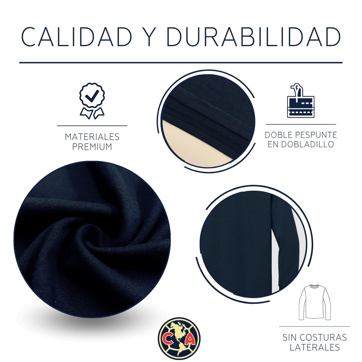 Playera M Larga Niños América Navideña