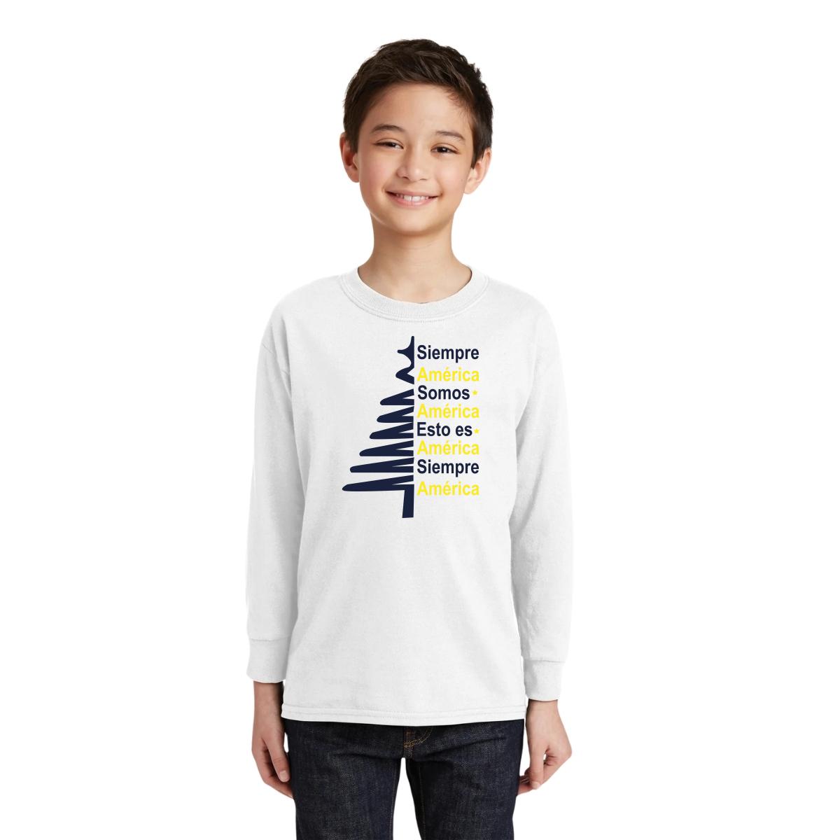 Playera M Larga Niños América Pino