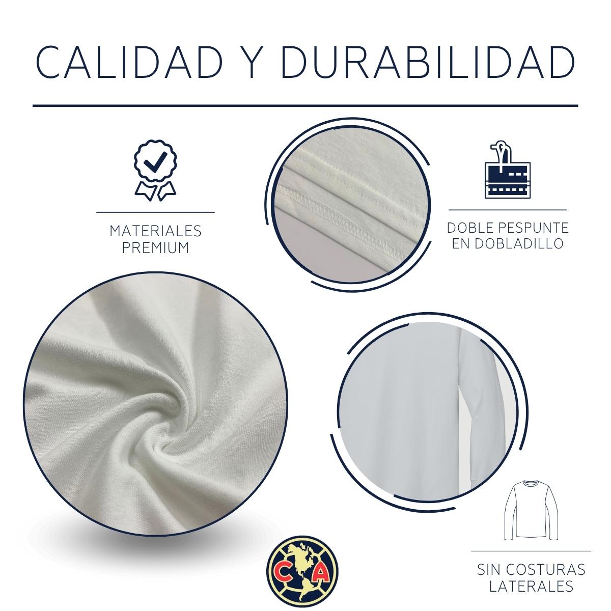 Playera M Larga Niños América Pino