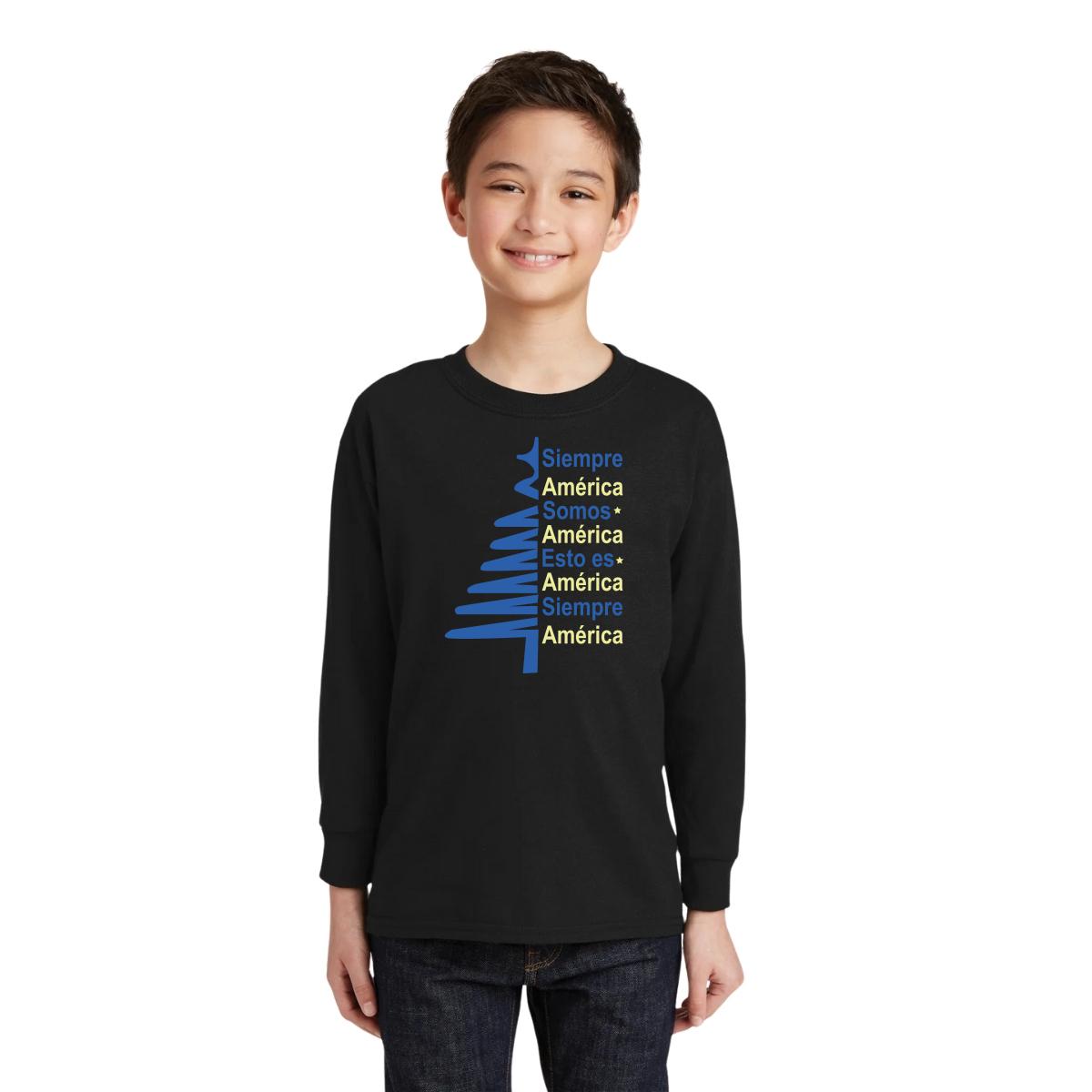 Playera M Larga Niños América Pino