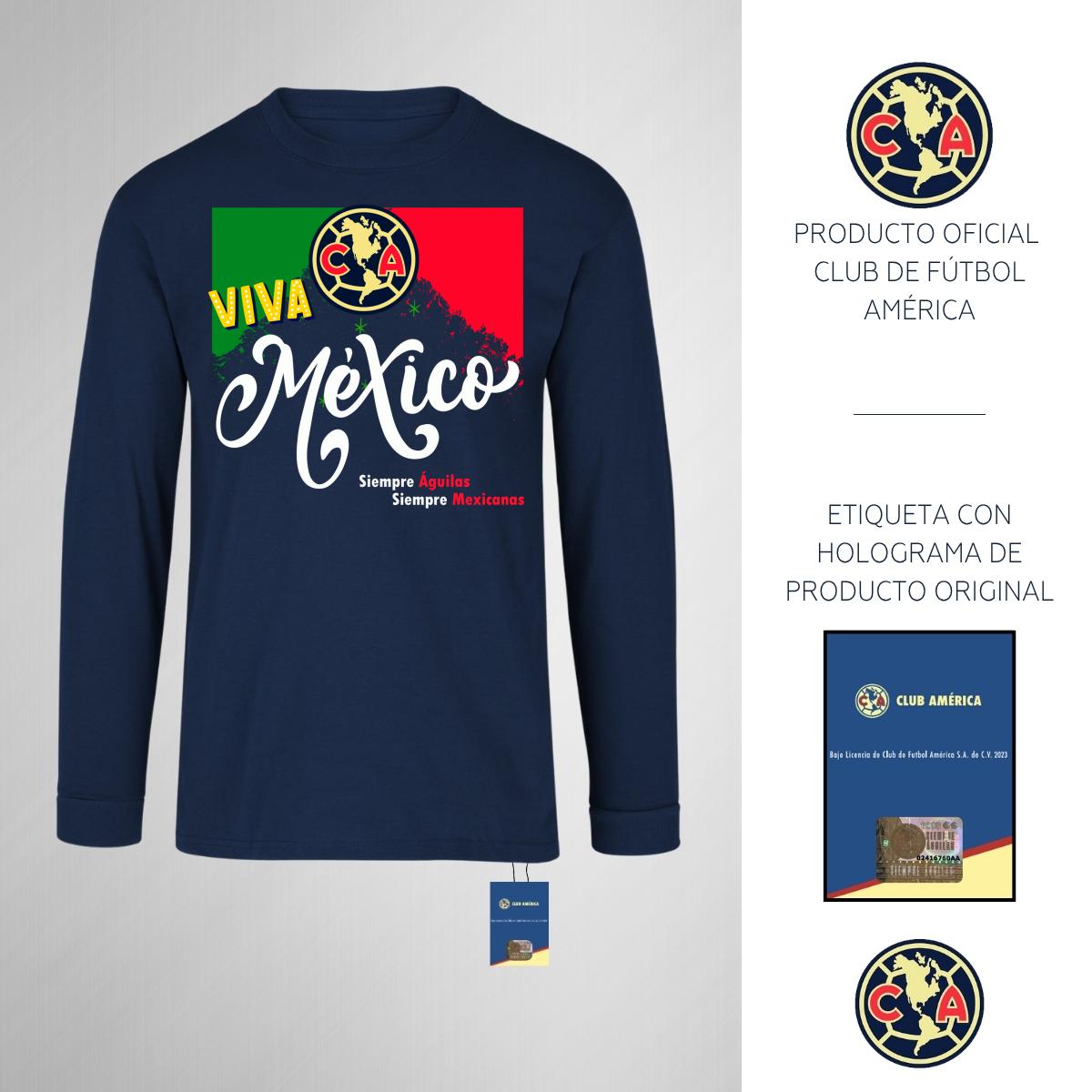 Playera M Larga Niños América Viva México 2