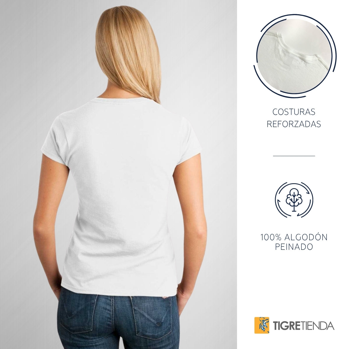 Playera Mujer Tigres UANL Calavera