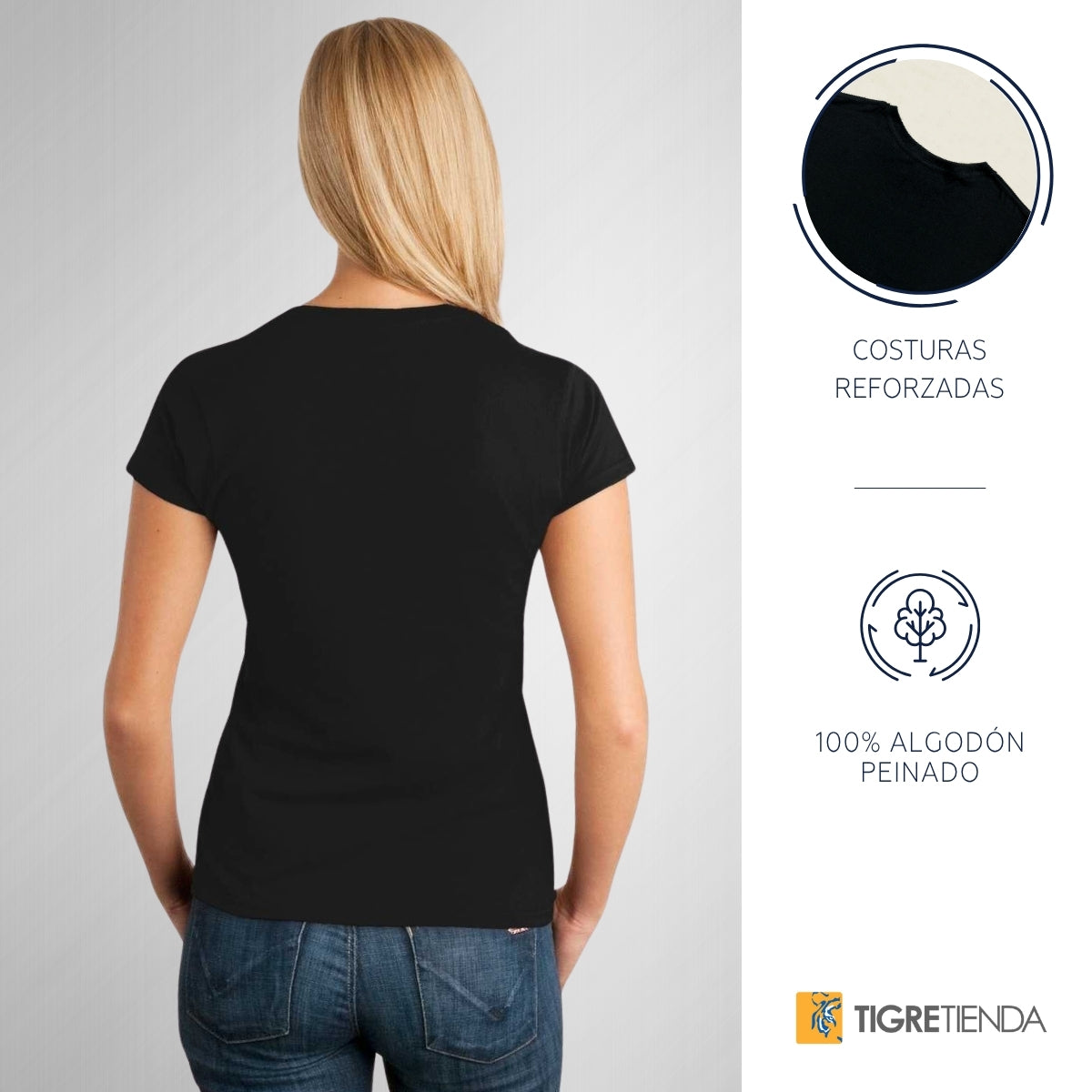 Playera Mujer Tigres UANL Calavera