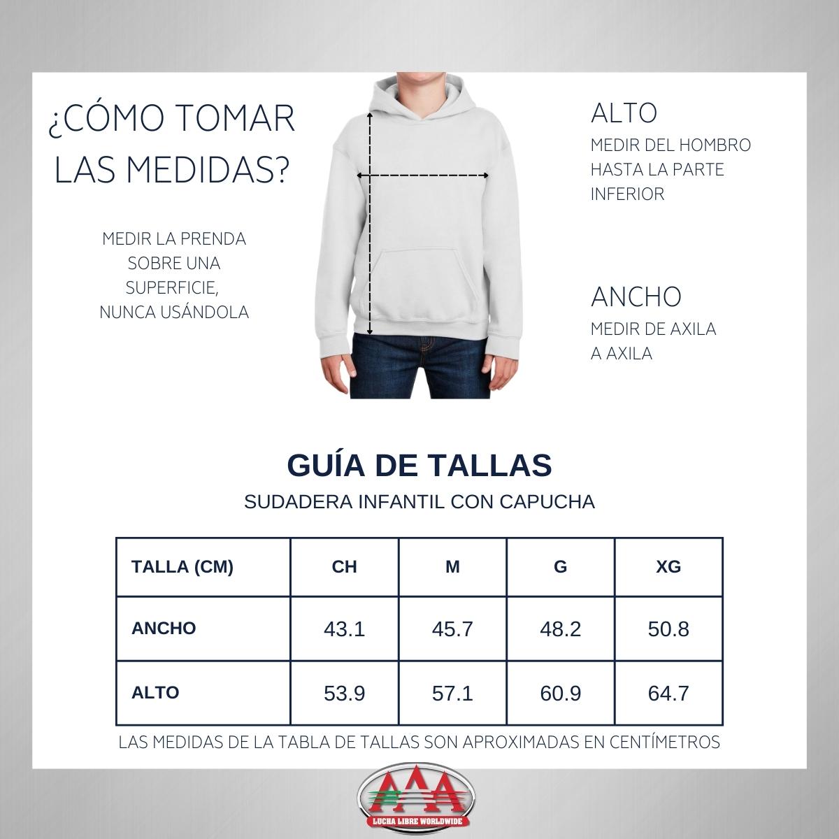 Sudadera Niños Hoodie Lucha Libre AAA Amanecí Más Rudo