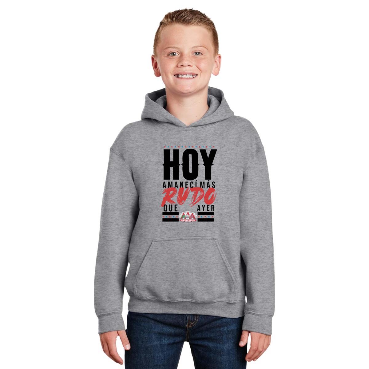 Sudadera Niños Hoodie Lucha Libre AAA Amanecí Más Rudo