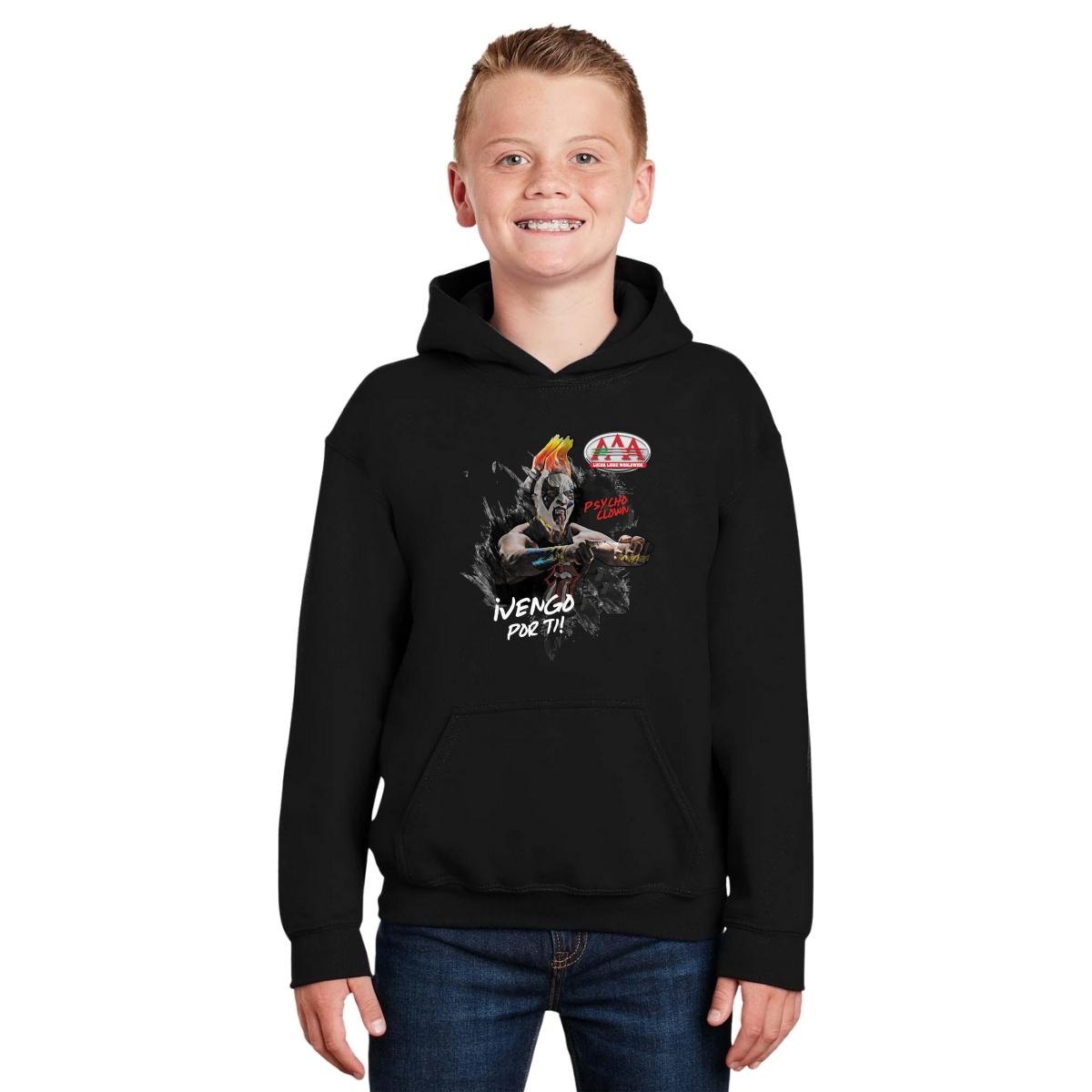 Sudadera Niños Hoodie Lucha Libre AAA Psycho Clown Vengo por ti
