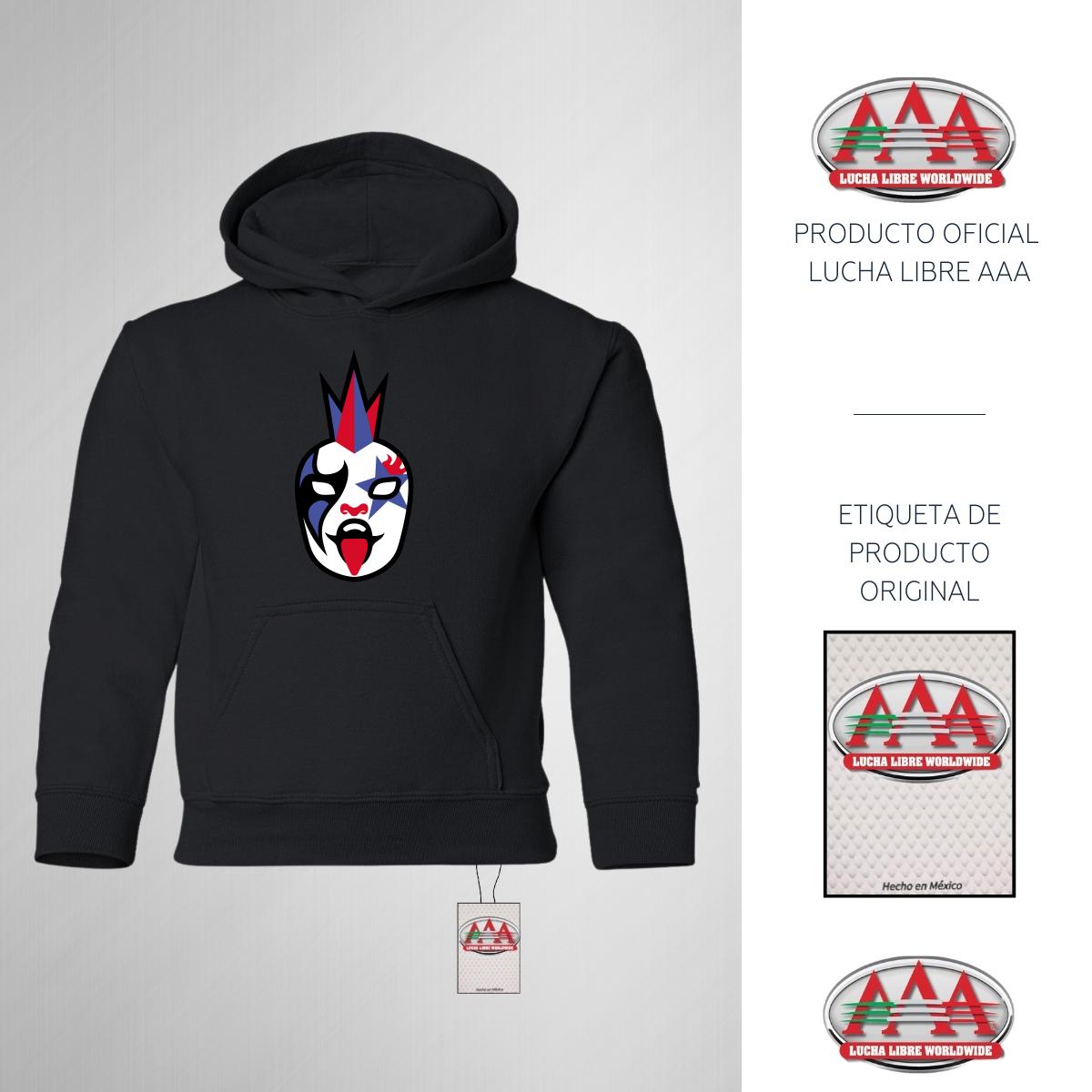 Sudadera Niños Hoodie Lucha Libre AAA Psycho Clown Emoji