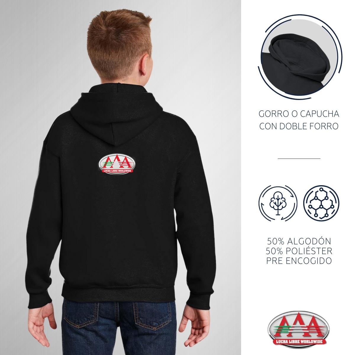 Sudadera Niños Hoodie Lucha Libre AAA Psycho Clown Emoji