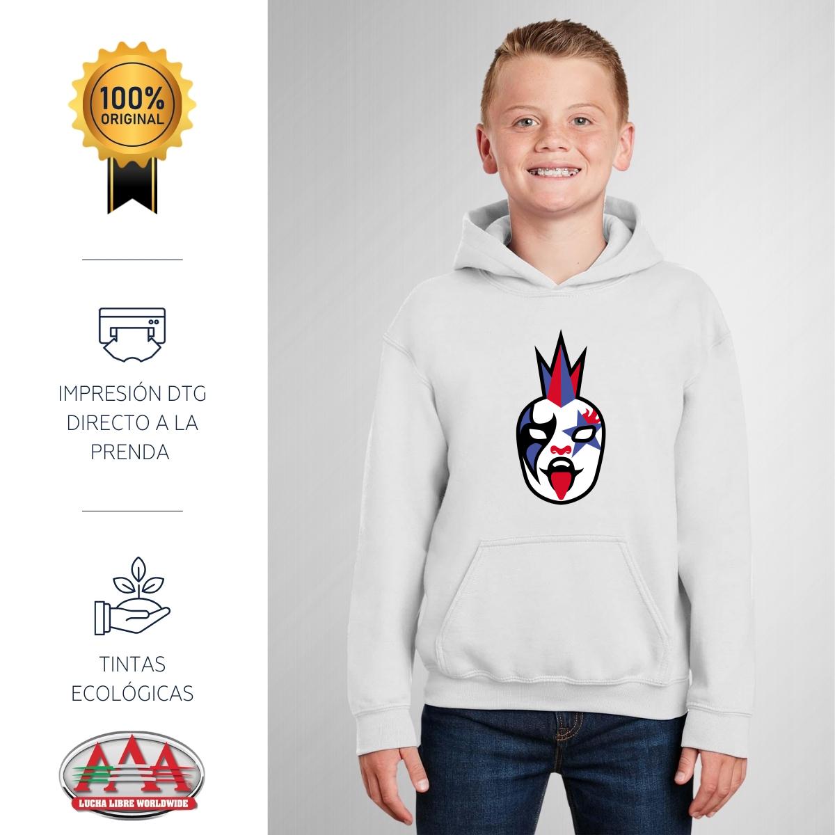Sudadera Niños Hoodie Lucha Libre AAA Psycho Clown Emoji
