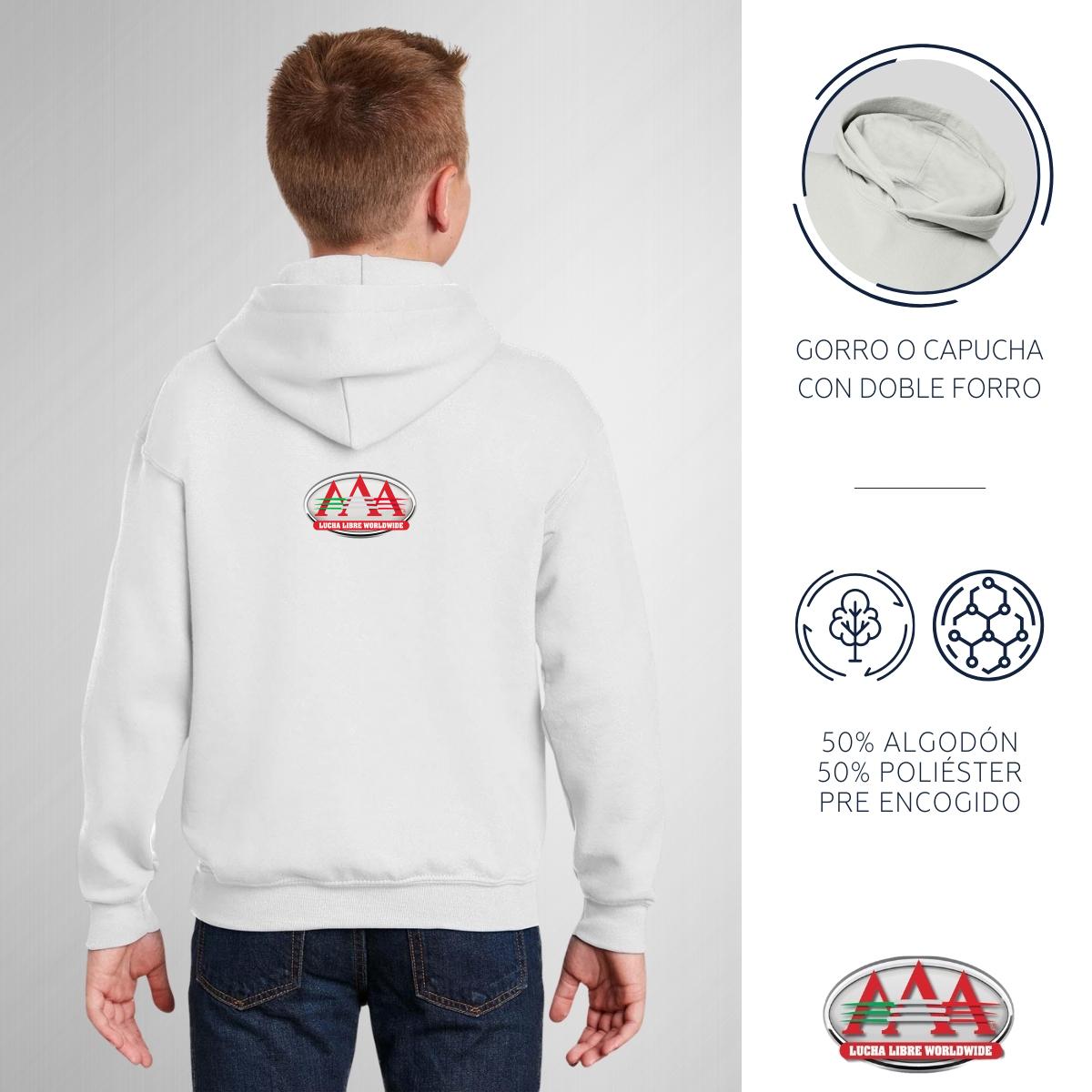 Sudadera Niños Hoodie Lucha Libre AAA Psycho Clown Emoji