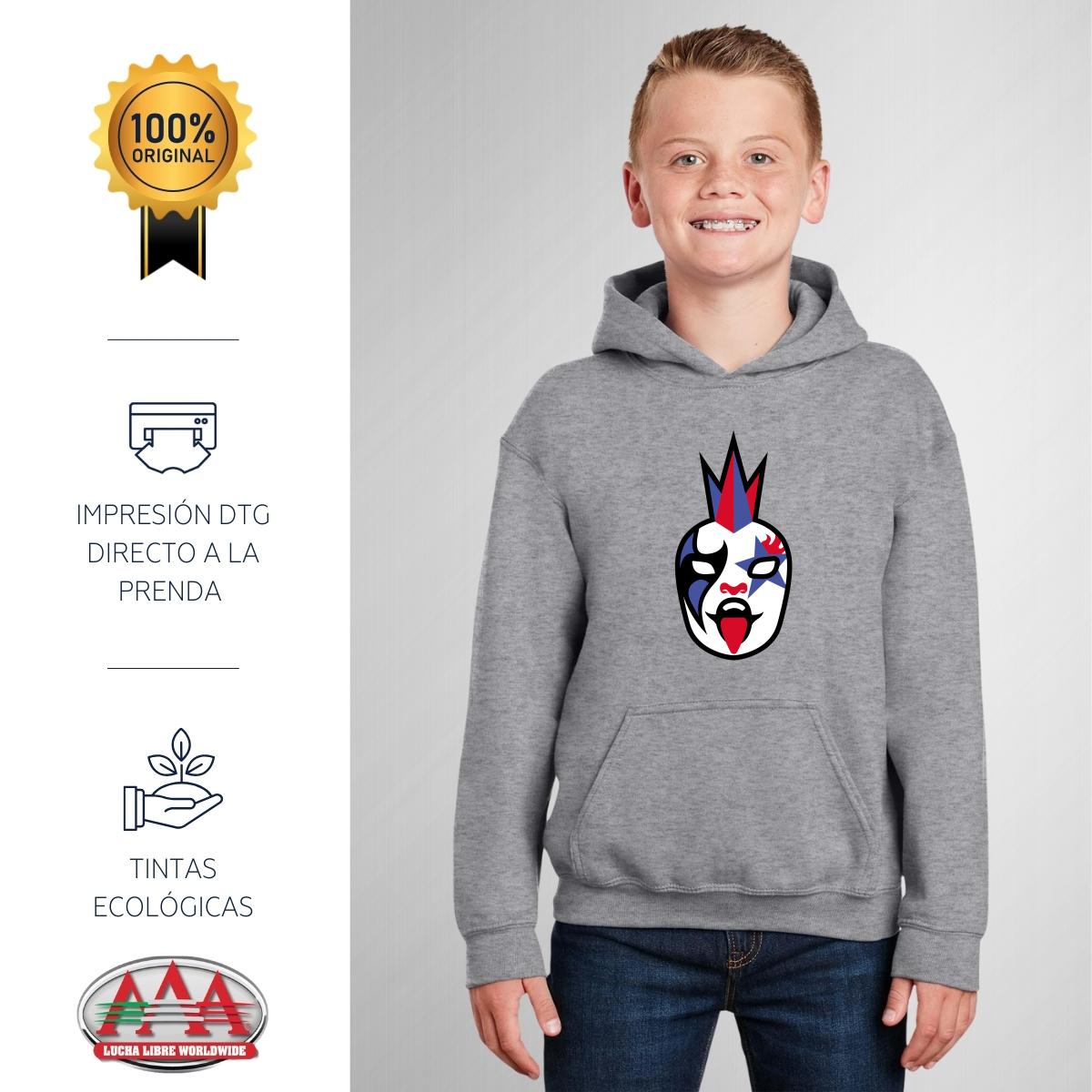 Sudadera Niños Hoodie Lucha Libre AAA Psycho Clown Emoji