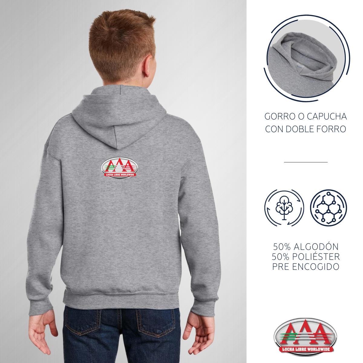 Sudadera Niños Hoodie Lucha Libre AAA Psycho Clown Emoji