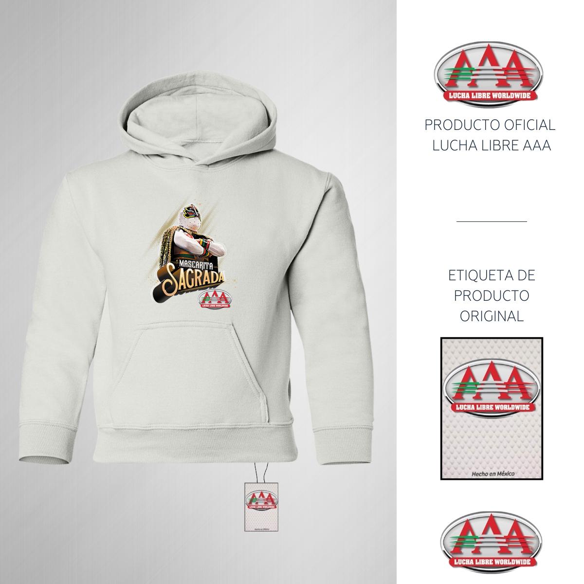 Sudadera Niños Hoodie Lucha Libre AAA Mascarita Sagrada
