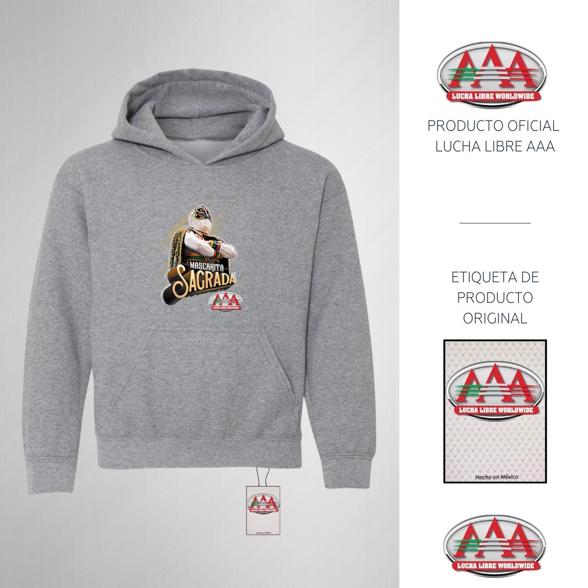 Sudadera Niños Hoodie Lucha Libre AAA Mascarita Sagrada