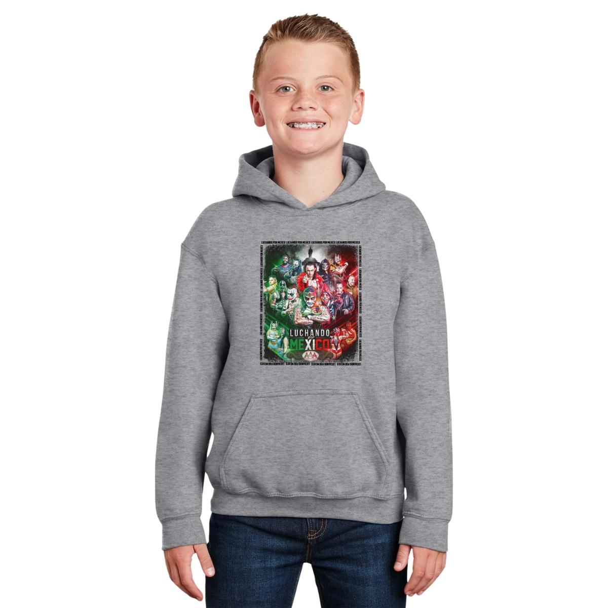 Sudadera Niños Hoodie Lucha Libre AAA Evento Luchando por México