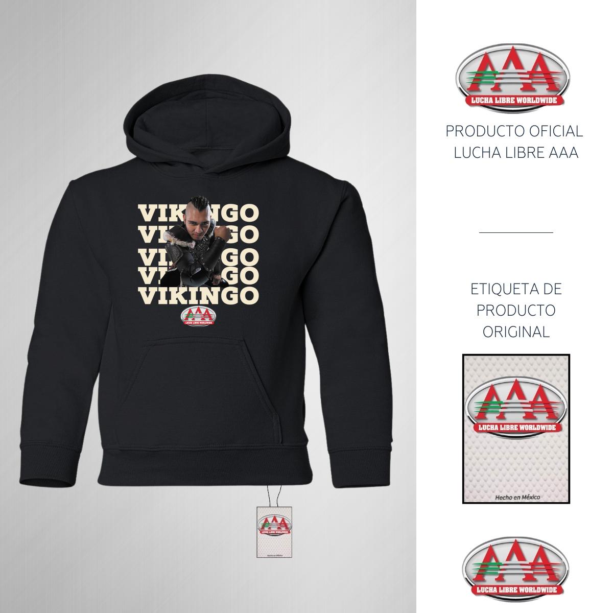 Sudadera Niños Hoodie Lucha Libre AAA Hijo del Vikingo