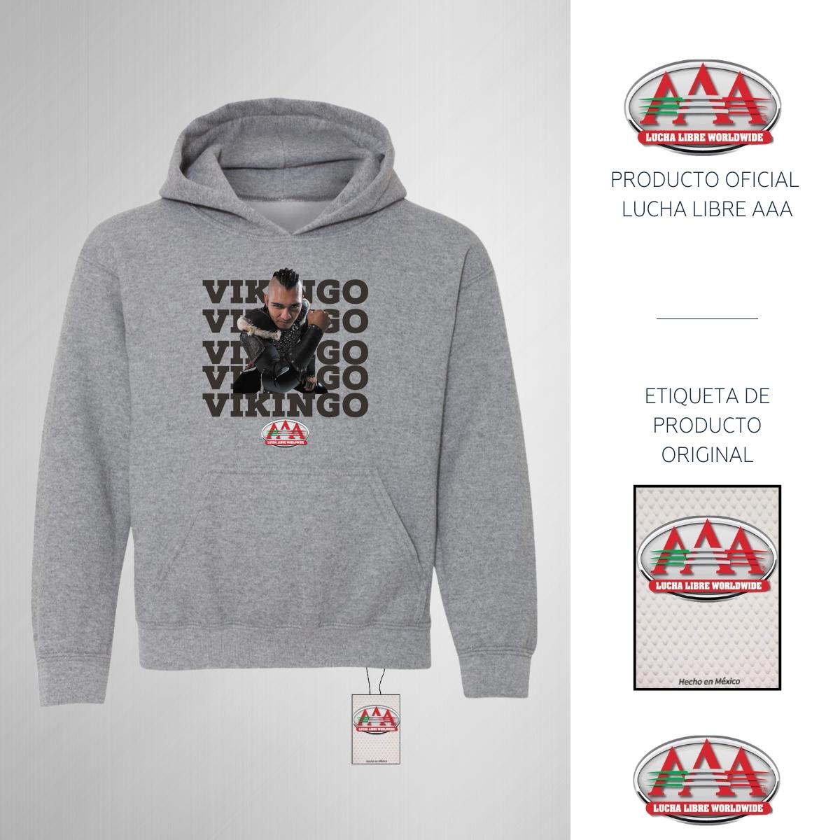 Sudadera Niños Hoodie Lucha Libre AAA Hijo del Vikingo