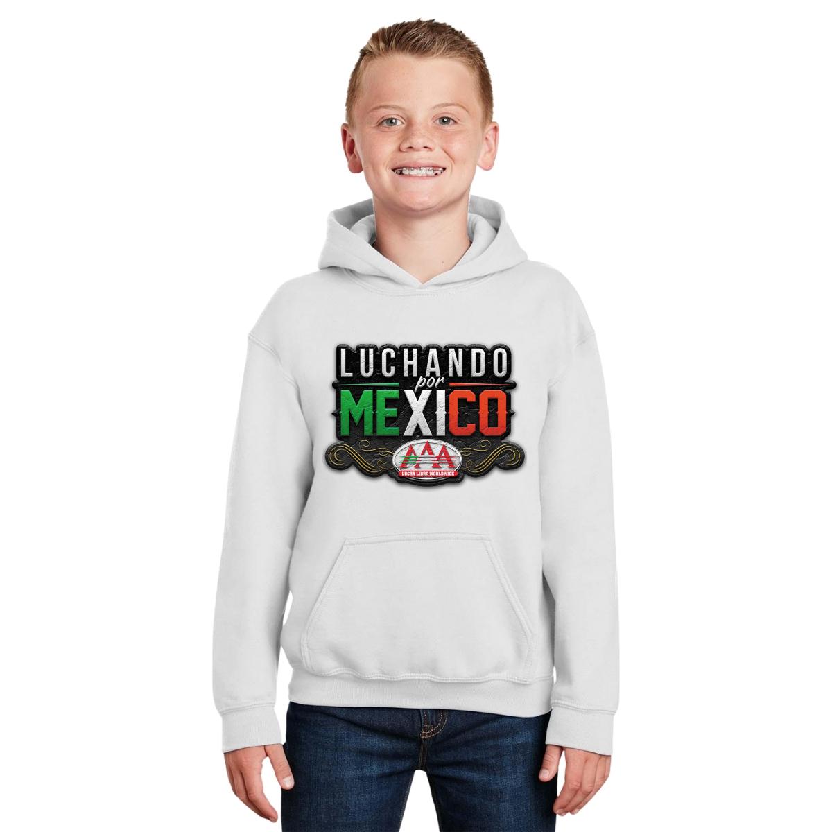 Sudadera Niños Hoodie Lucha Libre AAA Luchando por México