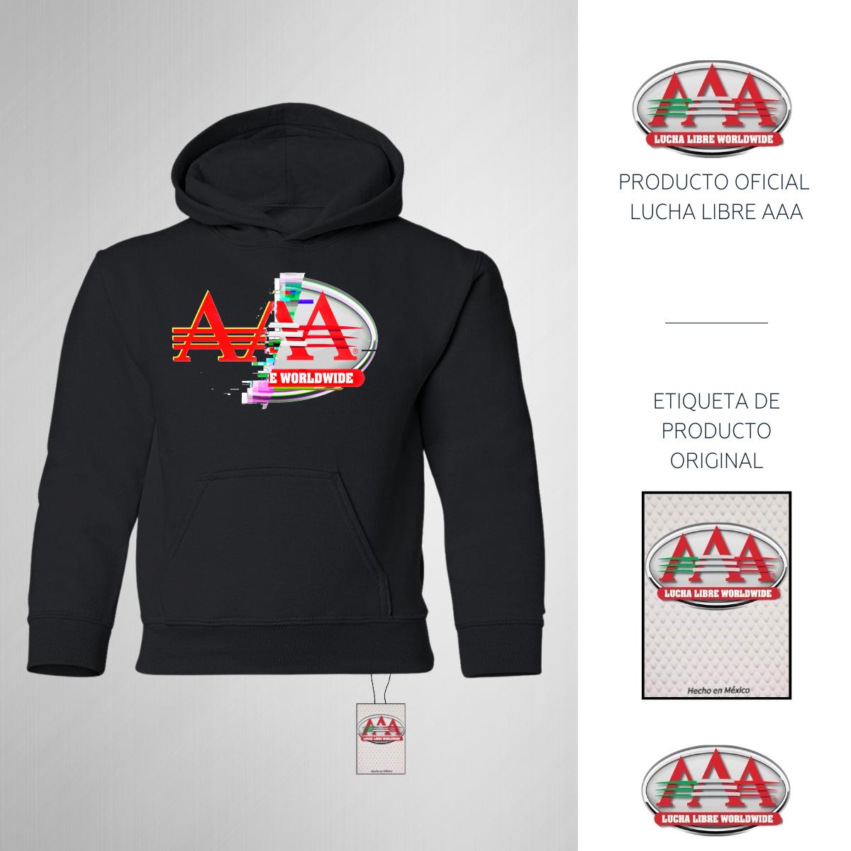 Sudadera Niños Hoodie Lucha Libre AAA Glitch