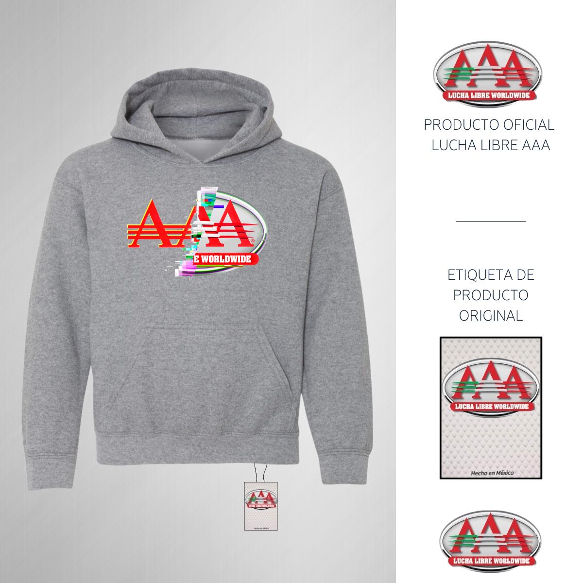 Sudadera Niños Hoodie Lucha Libre AAA Glitch