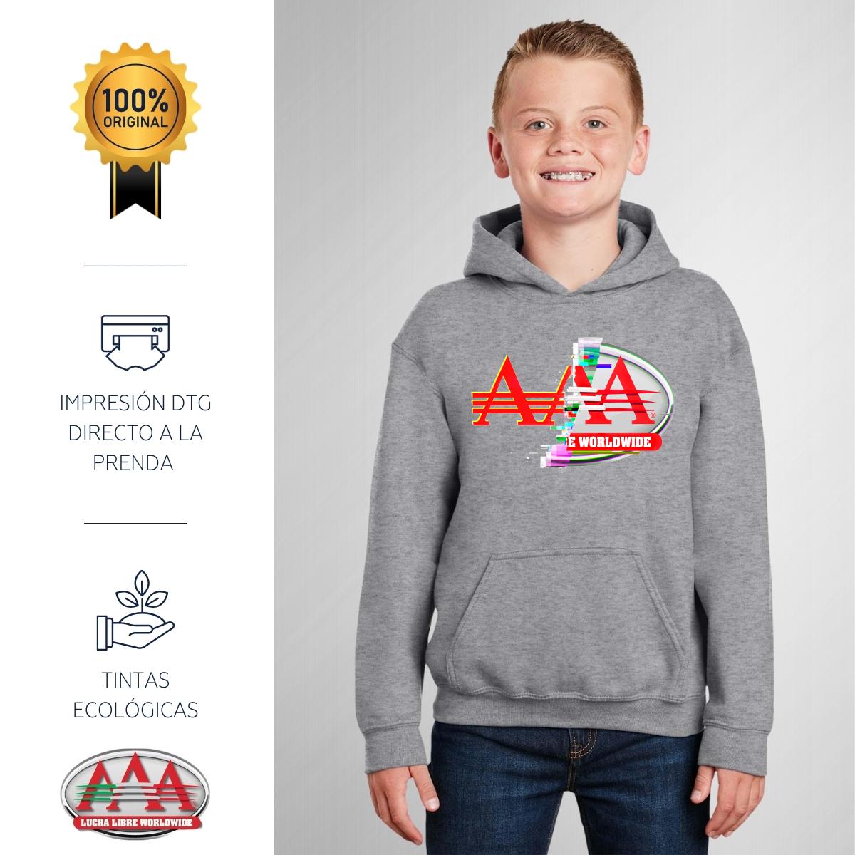 Sudadera Niños Hoodie Lucha Libre AAA Glitch