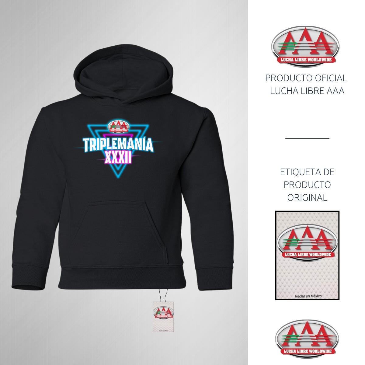 Sudadera Niños Hoodie Lucha Libre AAA Triplemanía XXXII