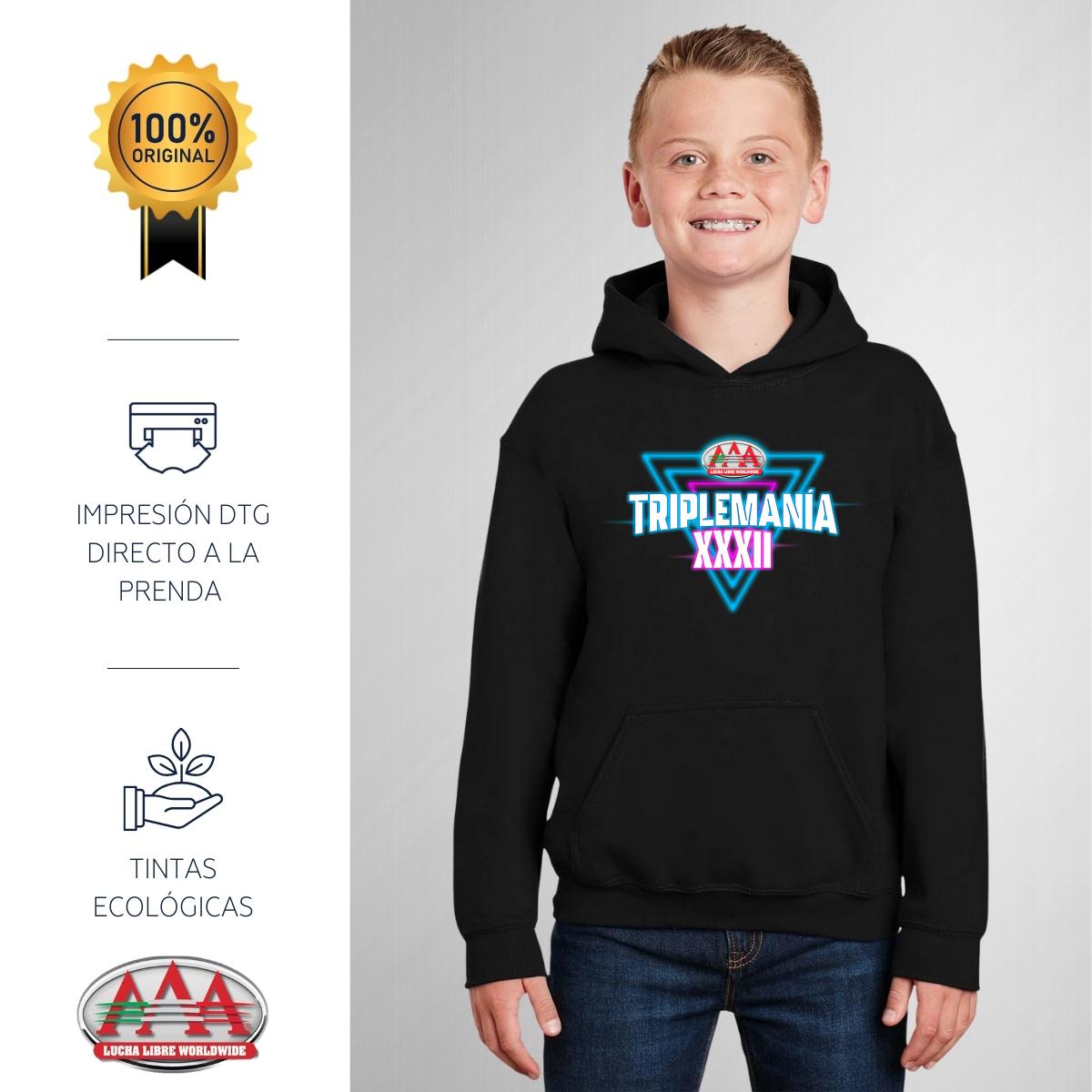 Sudadera Niños Hoodie Lucha Libre AAA Triplemanía XXXII