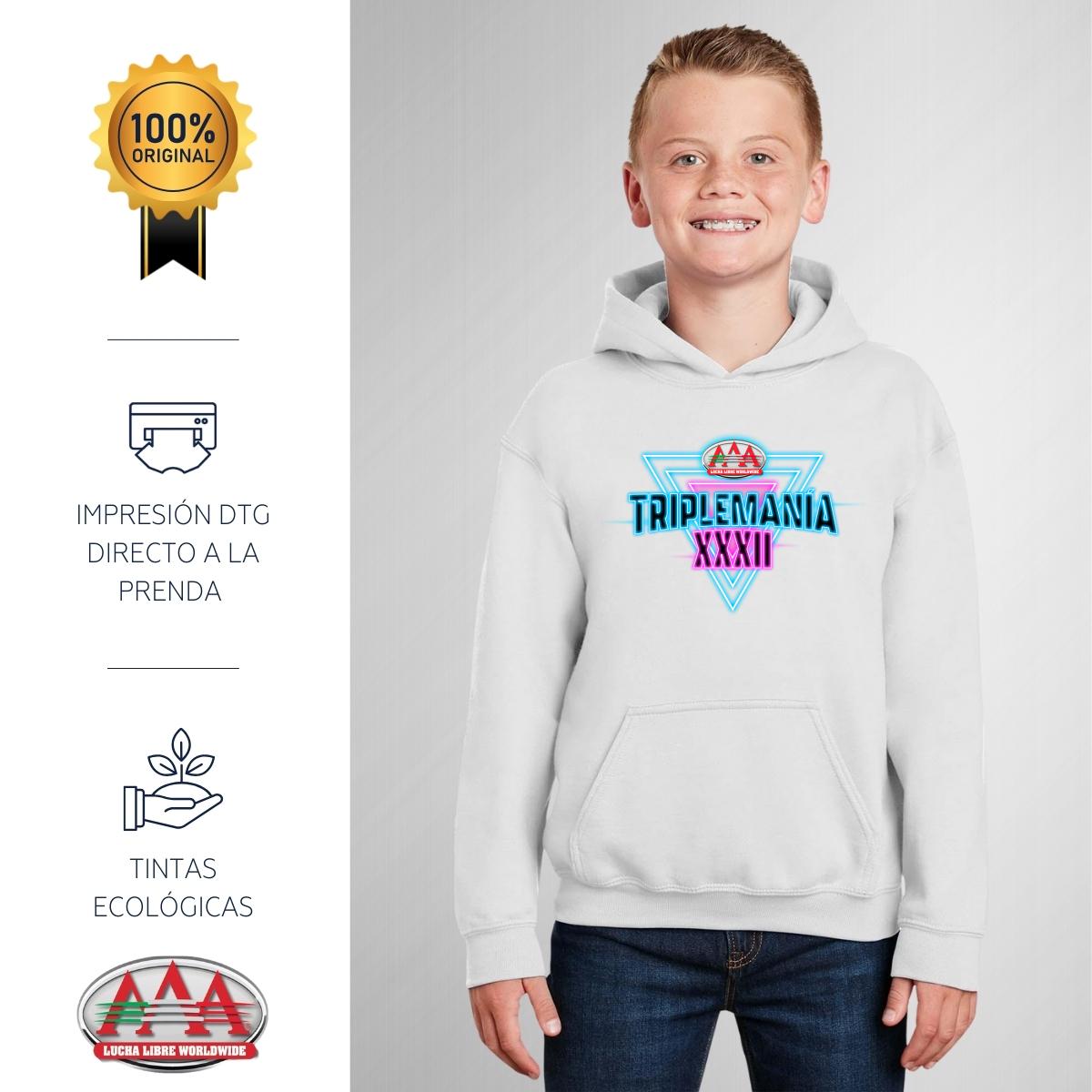 Sudadera Niños Hoodie Lucha Libre AAA Triplemanía XXXII