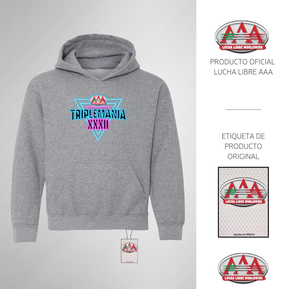 Sudadera Niños Hoodie Lucha Libre AAA Triplemanía XXXII