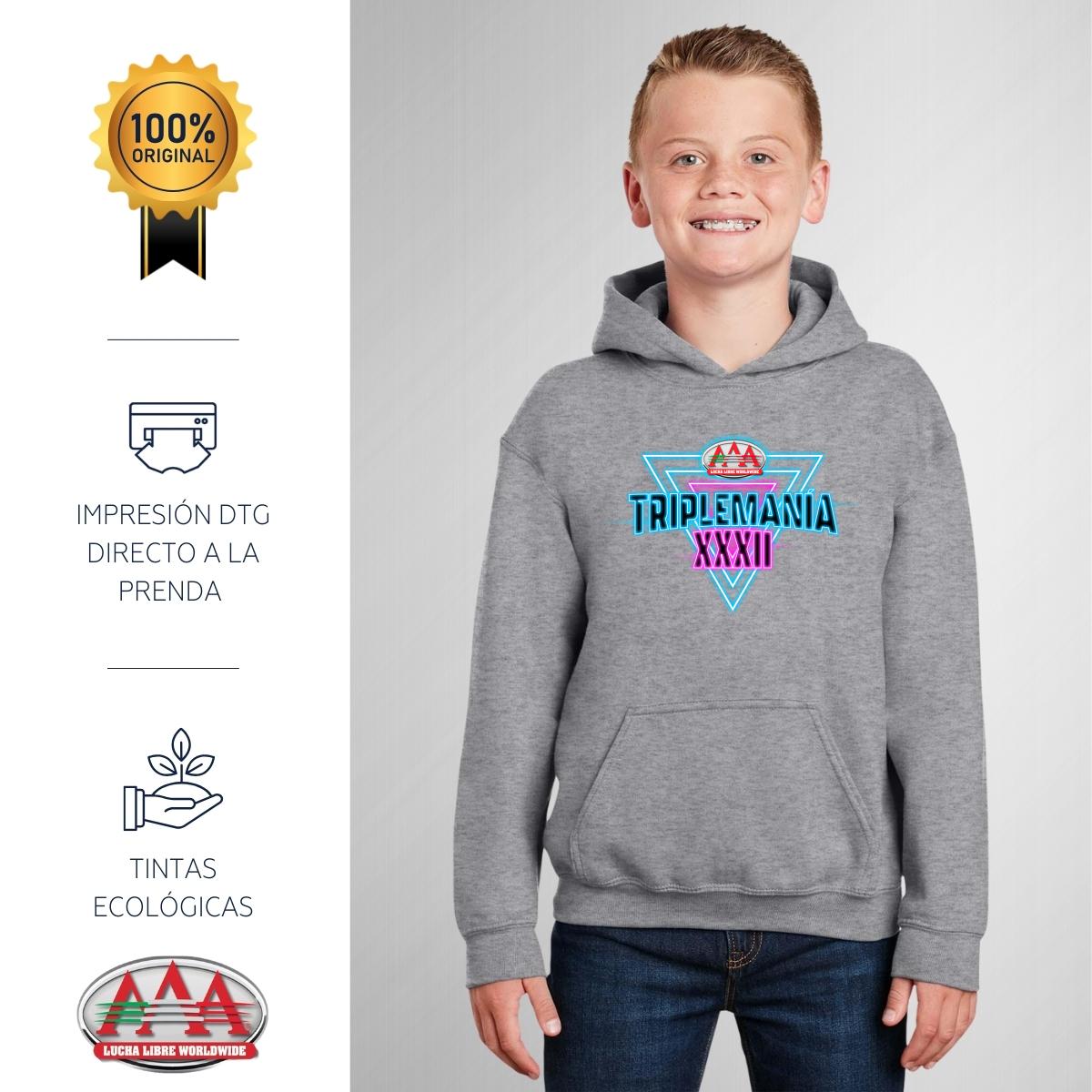 Sudadera Niños Hoodie Lucha Libre AAA Triplemanía XXXII
