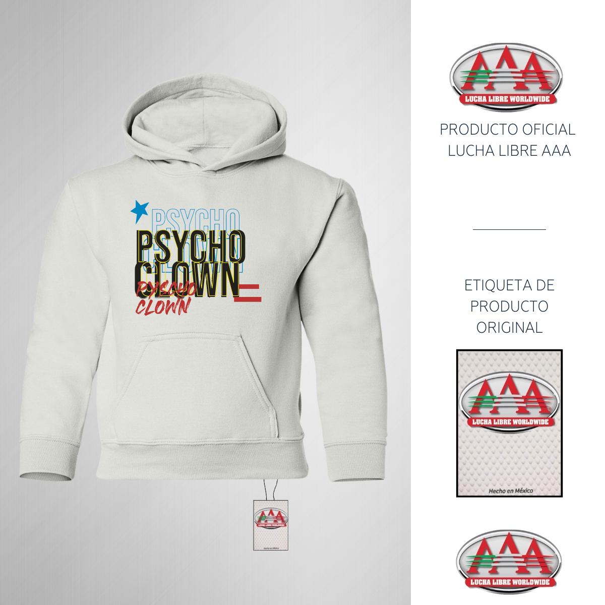 Sudadera Niños Hoodie Lucha Libre AAA Psycho Clown 3