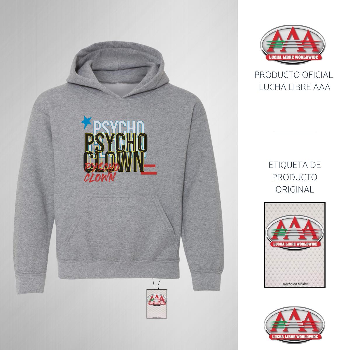 Sudadera Niños Hoodie Lucha Libre AAA Psycho Clown 3