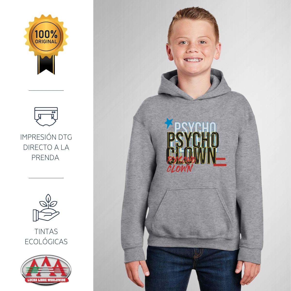 Sudadera Niños Hoodie Lucha Libre AAA Psycho Clown 3