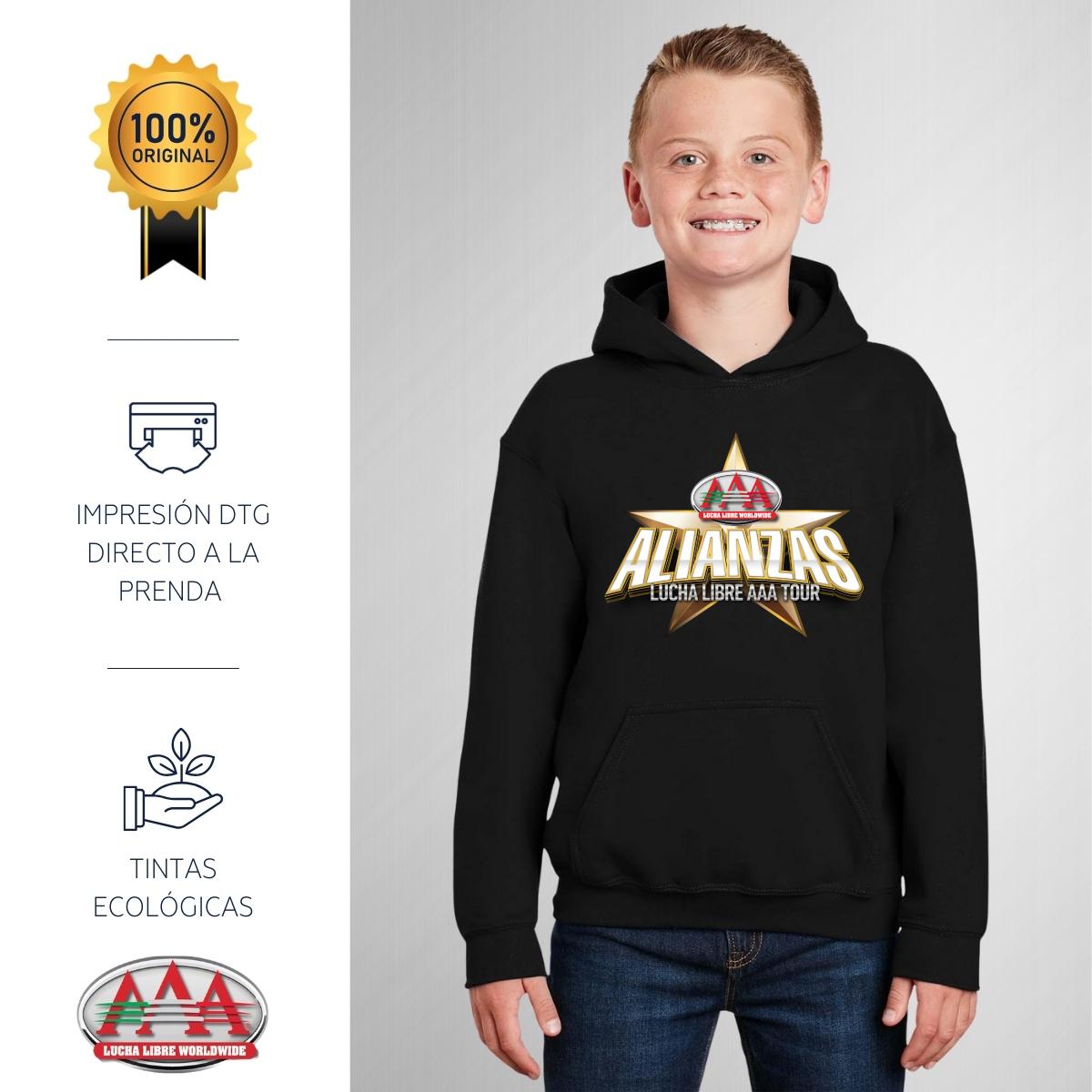Sudadera Niños Hoodie Lucha Libre AAA Alianzas
