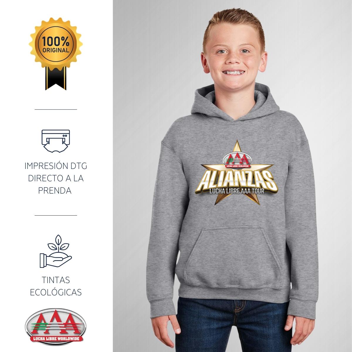 Sudadera Niños Hoodie Lucha Libre AAA Alianzas
