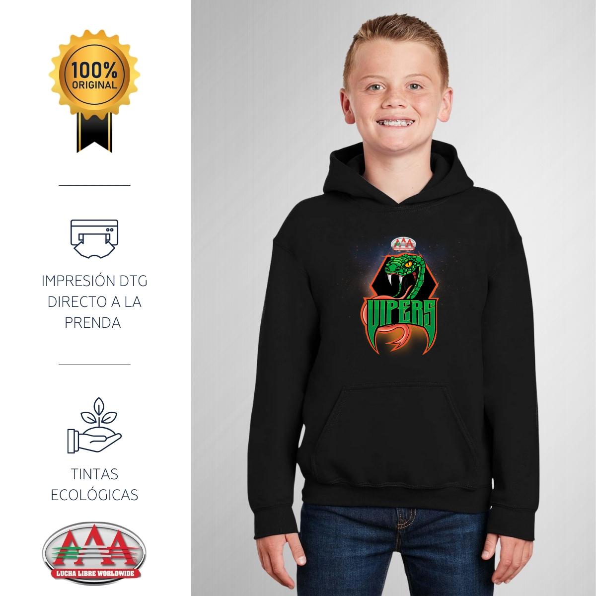 Sudadera Niños Hoodie Lucha Libre AAA Vipers