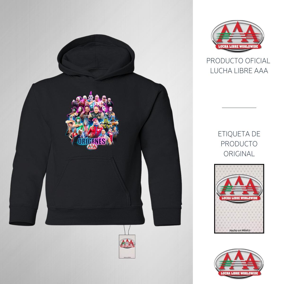 Sudadera Niños Hoodie Lucha Libre AAA Orígenes CDMX