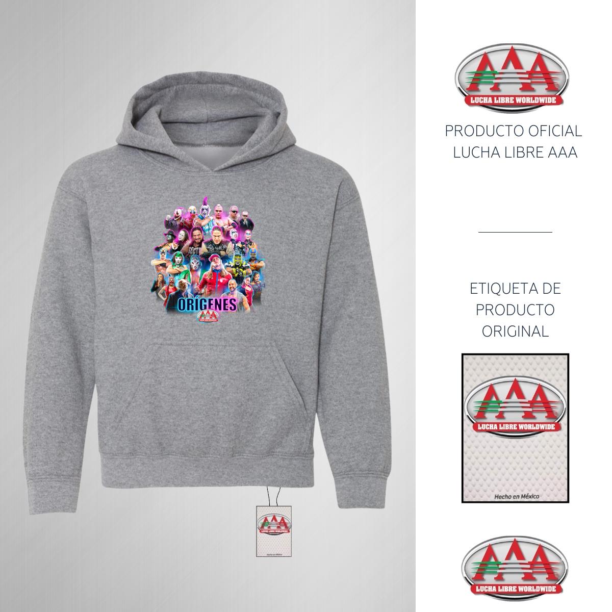 Sudadera Niños Hoodie Lucha Libre AAA Orígenes CDMX