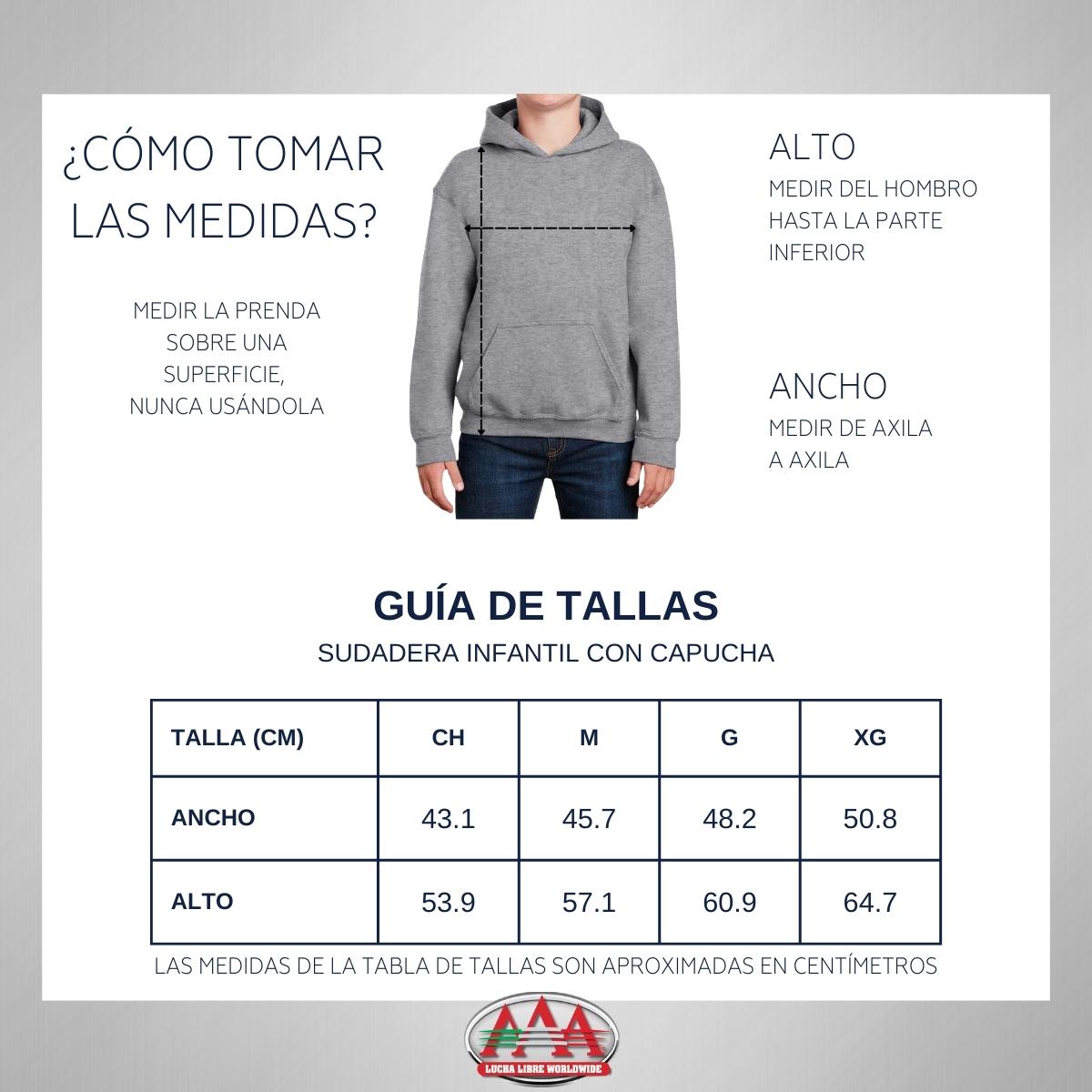 Sudadera Niños Hoodie Lucha Libre AAA Orígenes CDMX