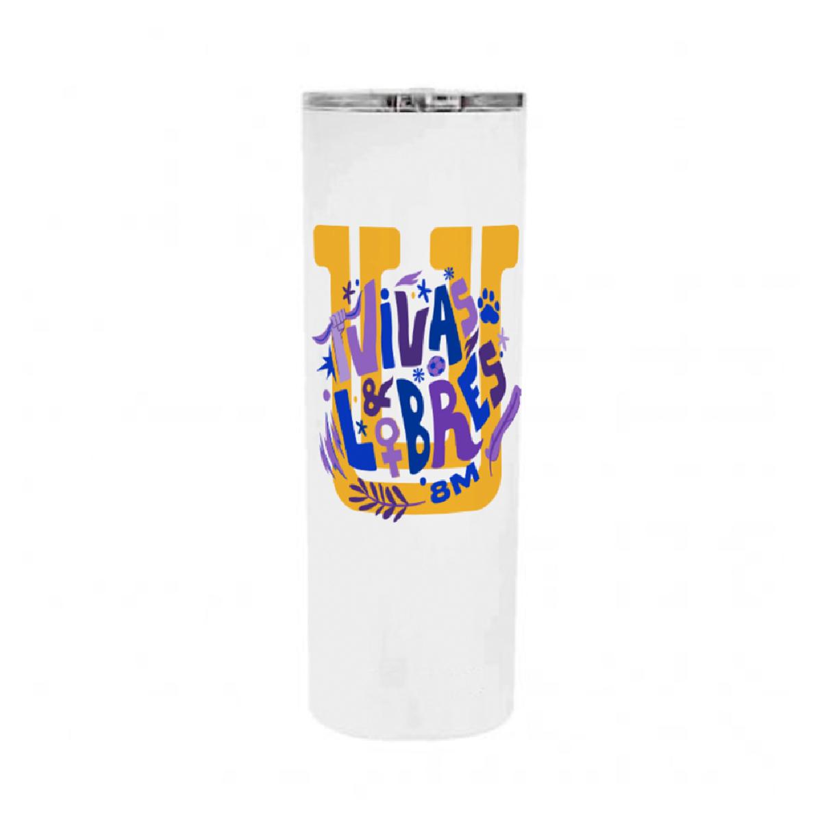 Vaso Térmico Termo Tigres Mujer Vivas Y Libres 20 Oz