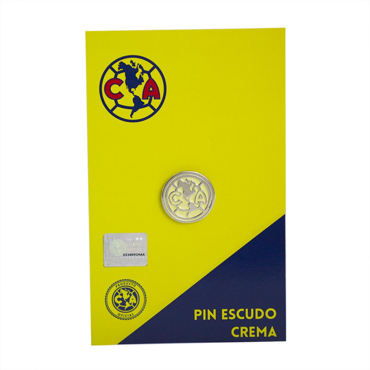 Pin América Escudo Crema BRC027002A