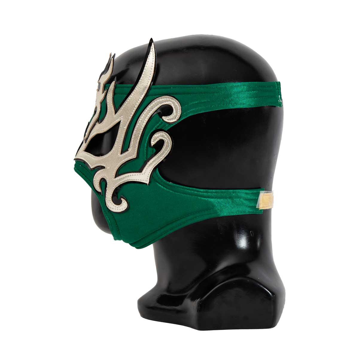 Máscara Lucha Libre AAA La Hiedra Verde-Plata-Oro AAA120