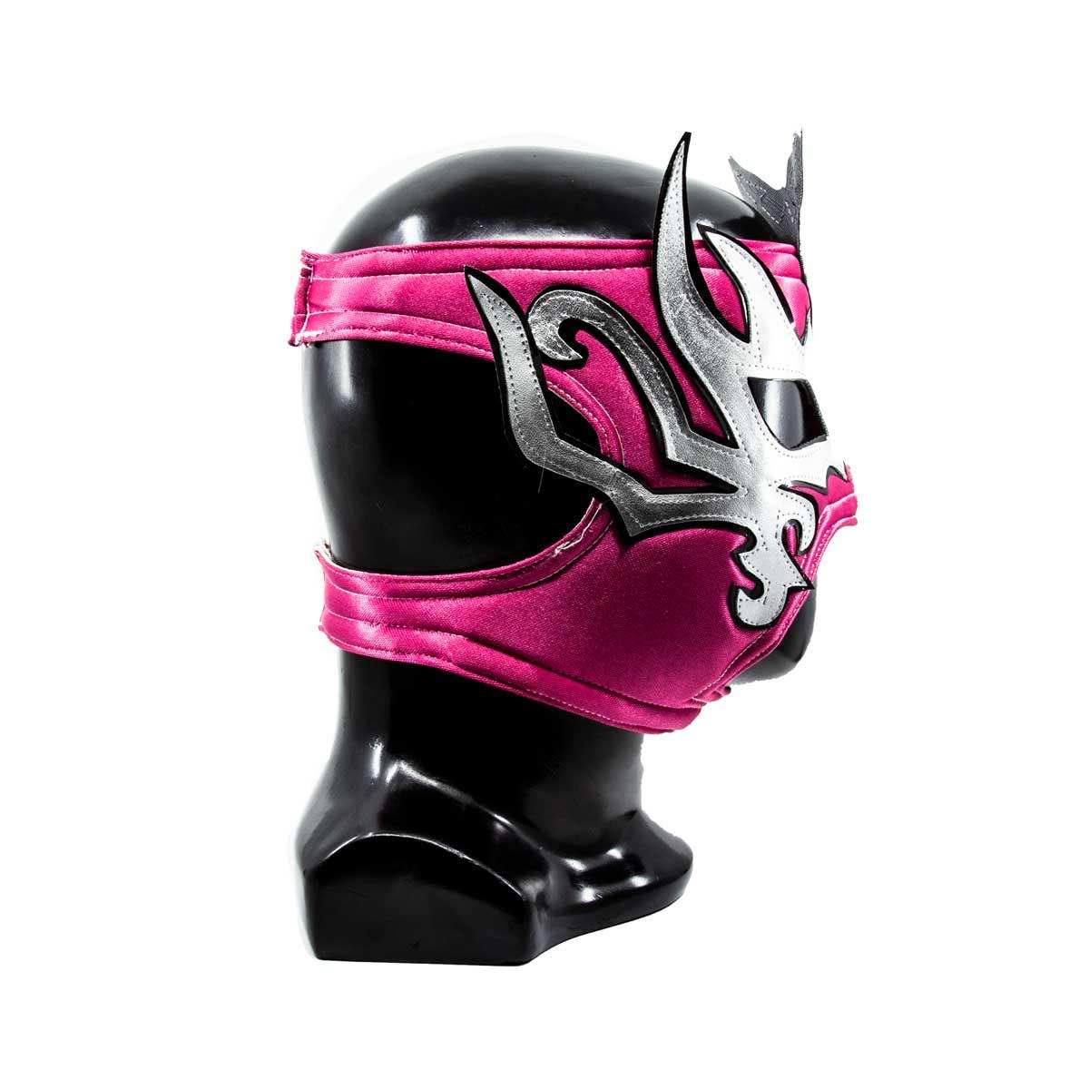 Máscara Lucha Libre AAA La Hiedra Rosa-Plata MAS-A-005