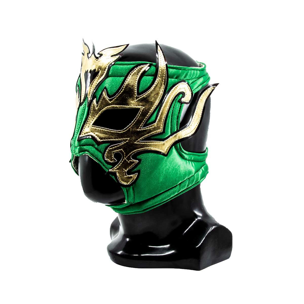 Máscara Lucha Libre AAA La Hiedra Verde-Oro MAS-A-005