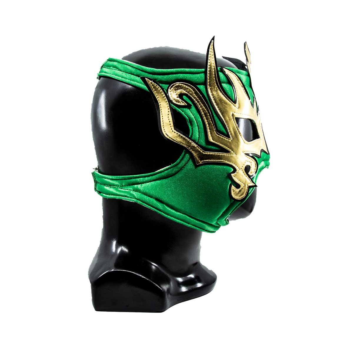 Máscara Lucha Libre AAA La Hiedra Verde-Oro MAS-A-005