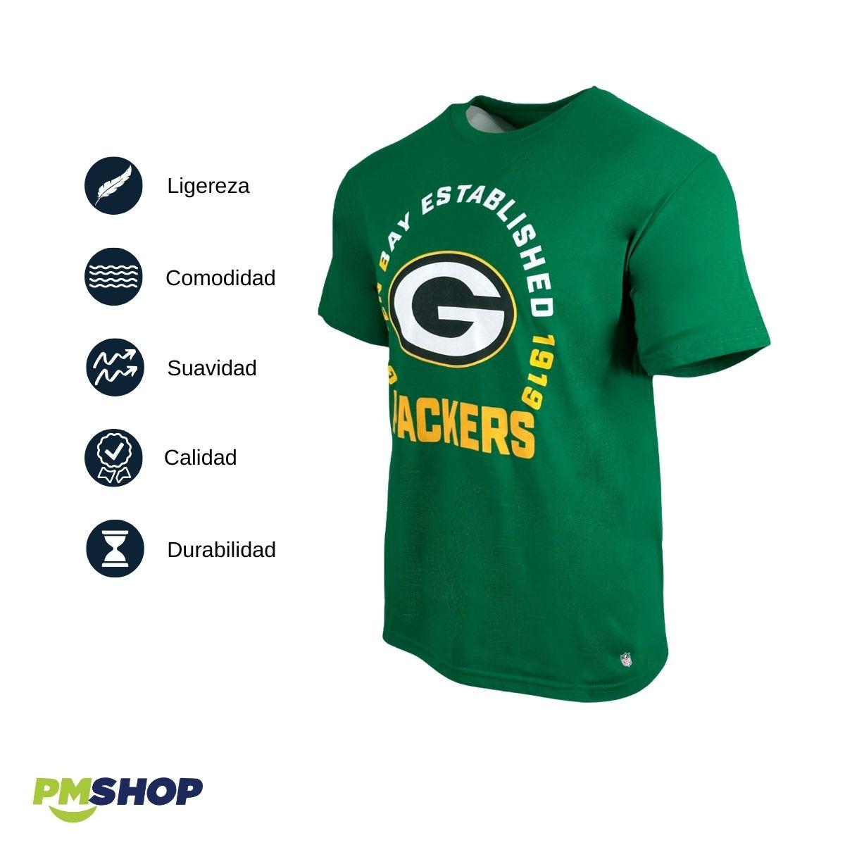 Playera Deportiva Green Bay Packers Hombre NFL 5635