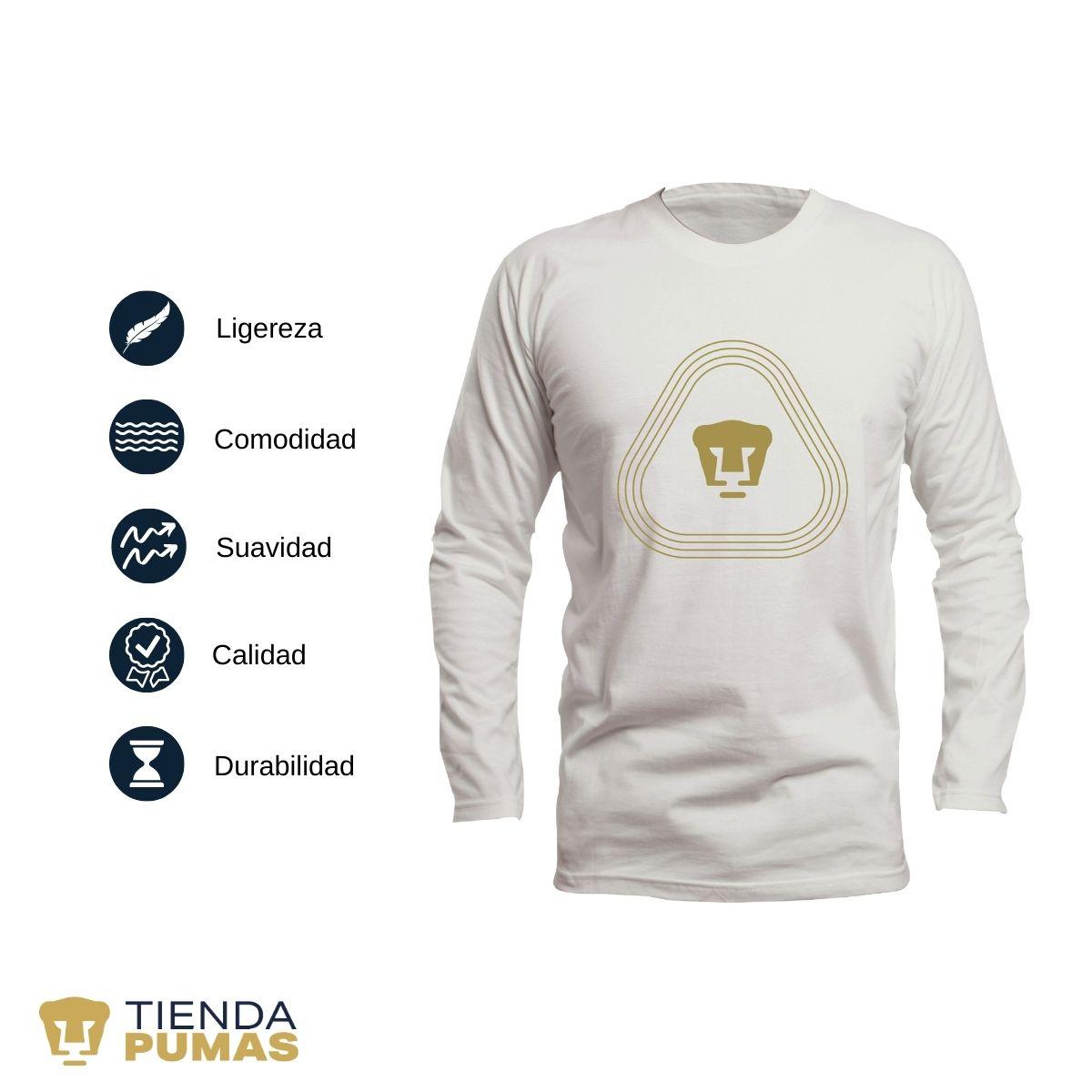 Playera Pumas UNAM Hombre Logo Líneas OD77350