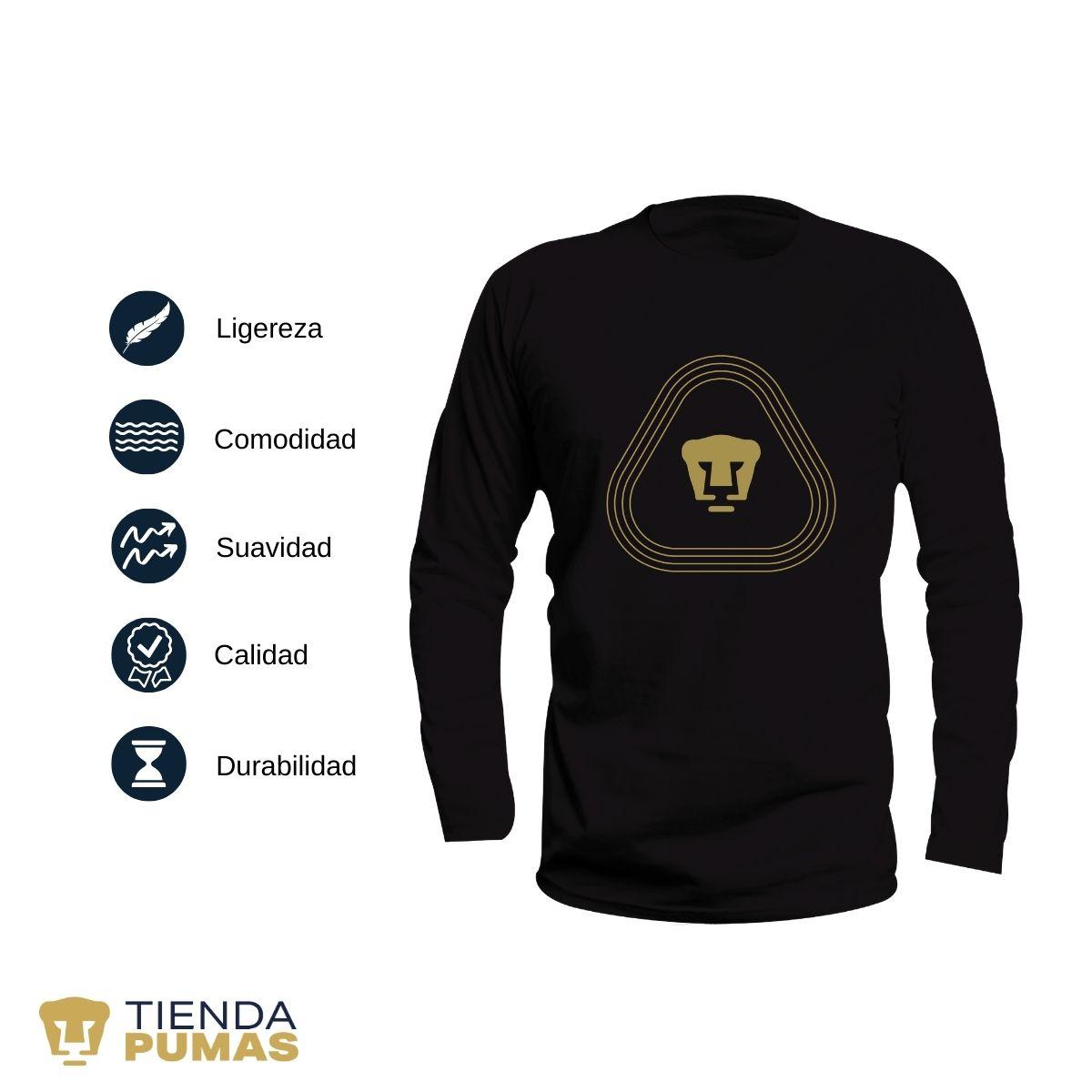 Playera Pumas UNAM Hombre Logo Líneas OD77350